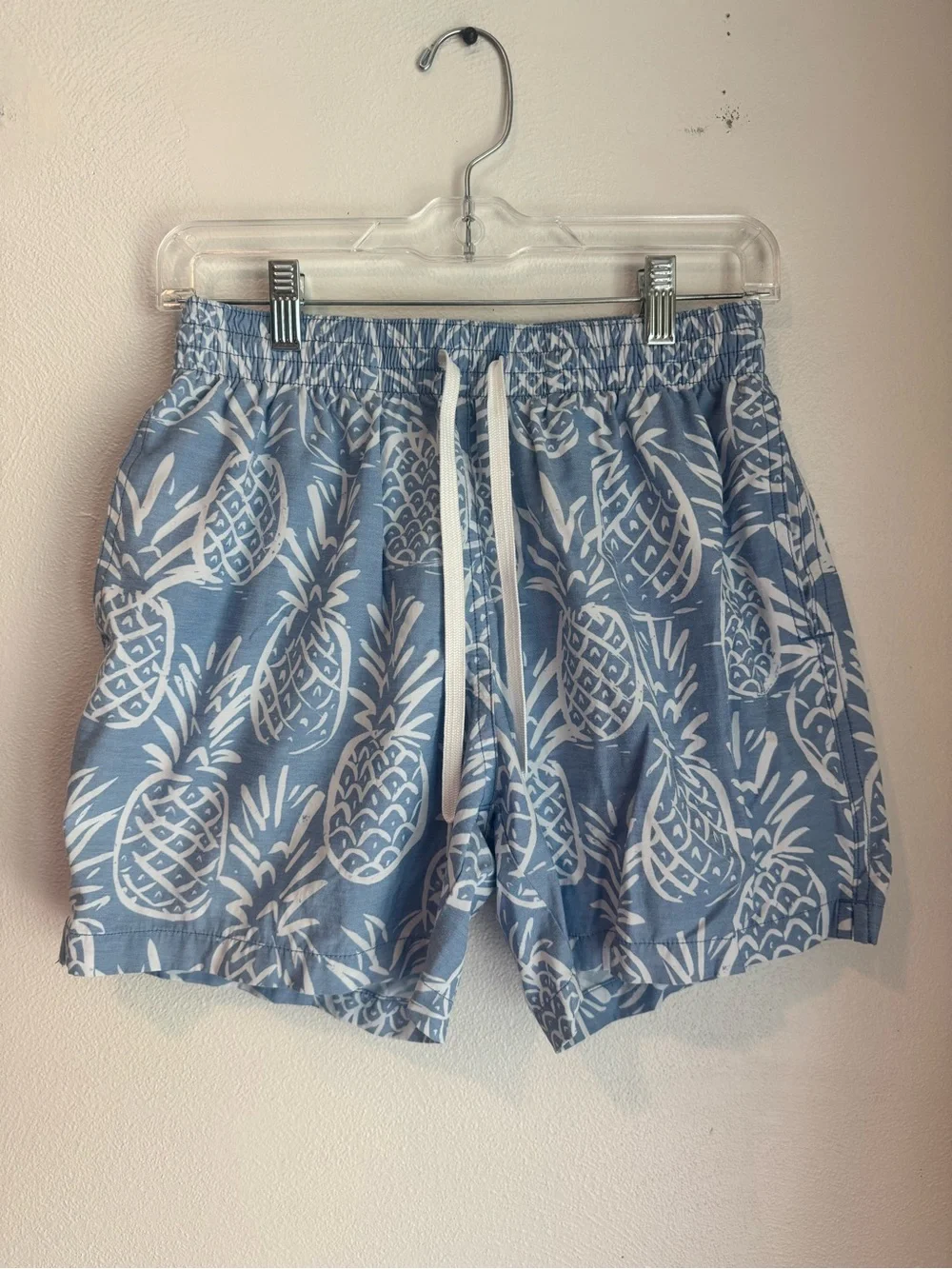 chubbies Mens's  Blue Pineapple Summer Swim Trunks